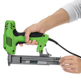Ηλεκτρικό Brad Nail U Τύπου Παχνίσιο Διπλής Χρήσης Εργαλεία Ξυλοτεχνίας-Πράσινο