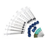 27Pcs/Set Dispensing Needle Kits Blunt Tip Syringe Needles Cap for Refilling and Measuring Liquids Industrial Glue Applicator