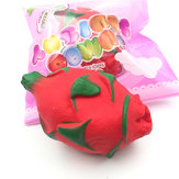 SanQi Elan Squishy Pitaya Dragon Fruit Tropical Licensed Slow Rising emballage d'origine Collection Decor Toy