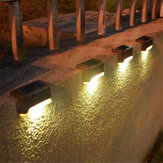 4 db LED napelemes kerítésfal világítás kert lámpa lépések, terasz, kültéri