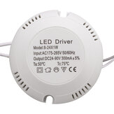 AC180V-260V 8-25W LED Driver القوة توريد لمصباح السقف