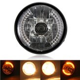 7 hüvelykes H4 35W motoros halogén fényszóró LED indexfényekkel