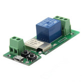 Interruptor de enchufe inalámbrico inteligente para el hogar Geekcreit® USB 5V DIY de 1 canal, con modo de operación de Jog, Inching y bloqueo automático