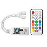 ARILUX® SL-LC 11 Mini LED WIFI APP Controller + RF Remote Control For RGB+Warm White+White LED Strip DC9-28V