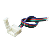 10mm Genişlik PCB 4 Tabla Tel Konektör, Su Geçirmez RGB LED Şerit için