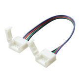 10mm Breite 4 Pin Lötfreie Verbindungen Verlängerungskabel Draht für RGB LED Streifen