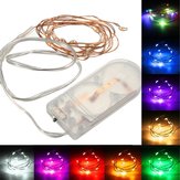 1M Batteriebetriebene 10 LED Kupferdraht-Fairy String Light Hochzeit Weihnachtsfeier Lampe
