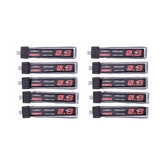 Batería LiPo URUAV de 3.8V, 300mAh, 40/80C, 1S HV 4.35V con conector PH2.0, pack de 10 unidades para Eachine TRASHCAN Snapper6 7 Mobula7