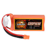Batterie Lipo URUAV GRAPHENE 2S 7.4V 1050mAh 120C avec Connecteur XT30 pour Drone de Course FPV RC
