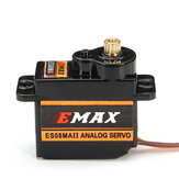 2X EMAX ES08MA II 12g Mini Servo de Engranajes Metálicos Analógico para Modelo RC.