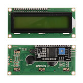 HW-060B 1602 LCD 5V أصفر-أخضر شاشة IIC I2C وحهة المستخدم وحدة 1602 LCD عرض محول لوح