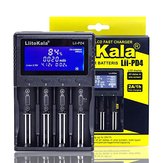 Carregador de bateria de lítio Liitokala Lii-PD4 LCD 3,7V 26650/21700/20700/18650/18490/18350/17670/17500/16340 (RCR123) / 14500/10440 1,2V AA AAA SC C NiMH