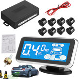 12V 4 LCD Car Parking Sensor Monitor 4/6/8 Sensors Sound Alert System