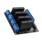 4-Kanal-DC-24V-Relaismodul, solid-state Hoch- und Niedrigpegel-Trigger 240V2A Geekcreit für Arduino - Produkte, die mit offiziellen Arduino-Boards funktionieren