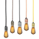 4M Vintage Stoffkabel Draht E27 Glühlampenadapter Lampenhalter Pendelleuchte