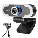 Xiaovv AutoFocus 2K كاميرا ويب USB Plug and Play 90° Angle Web Camera with Stereo Microphone for Live Streaming Online Class Conference Compatible with Windows OS Linux Chrome OS Ubuntu