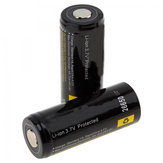 2 Pcs Soshine 3.7 v 5500 mah 26650 Li-ion Bateria Protegido Alta Descarga Recarregável Bateria + Caixa