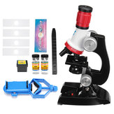 Microscopio biologico monoculare illuminato per bambini 100X 400X 1200X Rosso Regali