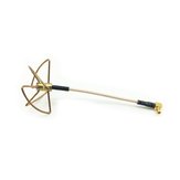 HGLRC 5.8G 6dBi 7.5cm 4-Leaf Clover LHCP FPV Antenna MMCX Pigtail Cable For RC Drone