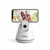 SriHome SH006 360 graders rotasjon panoramahode Bluetooth automatisk ansikt og objektsporingsholder med telefonklamp