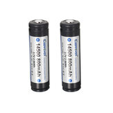 2pcs KeepPower P1450C 3.7V 800mAh Bateria recarregável protegida 14500 Li-ion