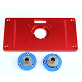 Multifunctional Red Aluminium Alloy Router Table Insert Plate For Woodworking Engraving Machine