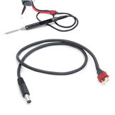MINI Deans Style Male T Plug to Male DC5525 القوة Cable لمكواة اللحام الإلكترونية
