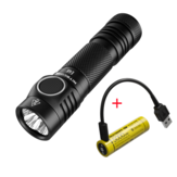 Nitecore E4K 4x XP-L2 V6 LEDs 4400lm High Lumen 211m EDC Flashlight Set With USB Charging 21700 Rechargeable Battery, Powerful LED Mini Torch with 21700 Li-ion Battery