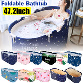 Portable Folding Large Adult PVC Bathtub Water Tub Spa Bath Bucket Indoor Home