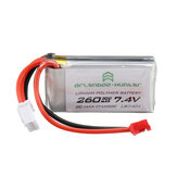 Orlandoo Hunter 7.4V 260mAh 30C 2S Lipo Batterie PH2.0 Prise pour OH32A02 OH32A03 OH35A01 1/32 1/35 Voiture RC