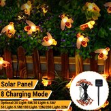 5M/6.5M/9.5M/12M/22M LED太陽電池駆動のハチストリングライト、屋外のパーティーフェアリーランプ、パティオ、庭の装飾