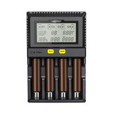 Miboxer C4-Plus 4 slot LCD Display Caricabatterie rapido da 2,5 A Smart Batteria Caricabatterie per AA AAA 18650 26650 21700 18350 16340 Most Batterie