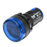 Machifit 22mm AC 20-500V Voltmètre AC numérique Compteur de tension Indicateur d'affichage numérique Bleu