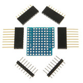 بطاقة توسعة لوحة ProtoBoard Shield مكونة من 3 قطع لـ D1 Mini Double Sided Perf Board Compatible