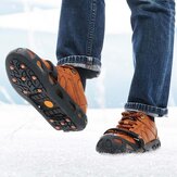 MATTC Crampons de gelo e neve com microspikes e 12 pinos de aço para caminhadas, escaladas e caminhadas para homens e mulheres