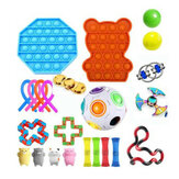 Zestaw do samodzielnego wykonania zabawek stresowych: kostki, kostki do ściskania, magiczne kostki z wygodnym zapięciem na sznureczek. Zabawki przeznaczone dla dzieci i dorosłych w celu złagodzenia stresu i lęku.