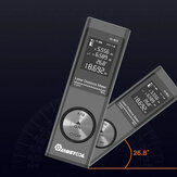 MUSTOOL 40m Digitaler Mini-Laser-Entfernungsmesser mit elektronischem Winkelsensor M/In/Ft-Einheit Umschalten USB-Lade Pythagoras-Modus Entfernungsfläche Volumenmessung Laser-Entfernungsmesser