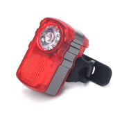 Lampu sepeda XANES 80LM Mode cahaya ganda / multicolor USB dapat diisi ulang Tahan air Lampu belakang peringatan;