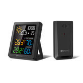 DIGOO DG-8647 Mini HD Color Screen LCD Weather Station Alarm Clock Smart Hygrometer Thermometer Snooze Dual Desktop Clock