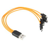 Kabel ładowania SORBO Micro USB 4 w 1 z napięciem 5V/2A do baterii ładowanych za pomocą USB