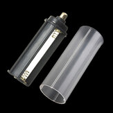 1pcs adaptador aaa + 1pcs tubo branco 18650 para LED lanterna tocha