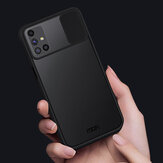 MOFI for Huawei P40 Pro Case Anti-Hacker Peeping Slide Lens Cover Shockproof Anti-Scratch Translucent Matte Silicone Protective Case