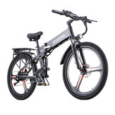 [EU KÖZVETLEN] JINGHMA R3S Elektromos kerékpár 500W (Csúcs 800W) Motor 48V 12.8Ah Akkumulátor 26 colos gumiabroncsok 60-80KM Hatótáv 180KG Maximális Terhelés Összecsukható elektromos kerékpár