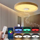 38CM Lampa sufitowa z głośnikiem bluetooth Oświetlenie inteligentne domu na imprezę z możliwością regulacji jasności,koloru światła i muzyki za pomocą pilota zdalnego sterowania lub aplikacji mobilnej