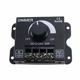 DC12-24V 30A Brightness Adjustable LED Dimmer Controller for 5050 3528 Single Color Strip Light