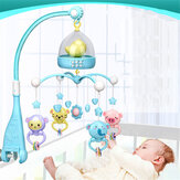 Muzyczna karuzela nad łóżeczkiem dla niemowląt Zabawki z dzwonkami z zawieszonymi plastikowymi grzechotkami Nawiewka nocna Wysoce wyrafinowane muzyczne zabawki na łóżeczko dla dzieci w wieku od 0 do 12 miesięcy