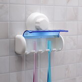 Portaspazzolino in plastica antipolvere Honana BX per bagno e cucina con ventose