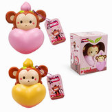 Hoson Macaco Macio Pêssego Brinquedo de Ascensão Lenta com Embalagem Original