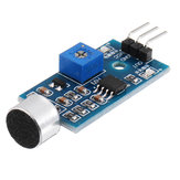 Модуль звукового датчика микрофона 5 штук Модуль звукового датчика с высокой чувствительностью Модуль обнаружения звука свиста