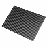 Plaque de fibre de carbone taffetas noir 3K 250x420x(0.5-5)mm Feuille de carbone brillante Panneau en fibre de carbone haute matière composite RC